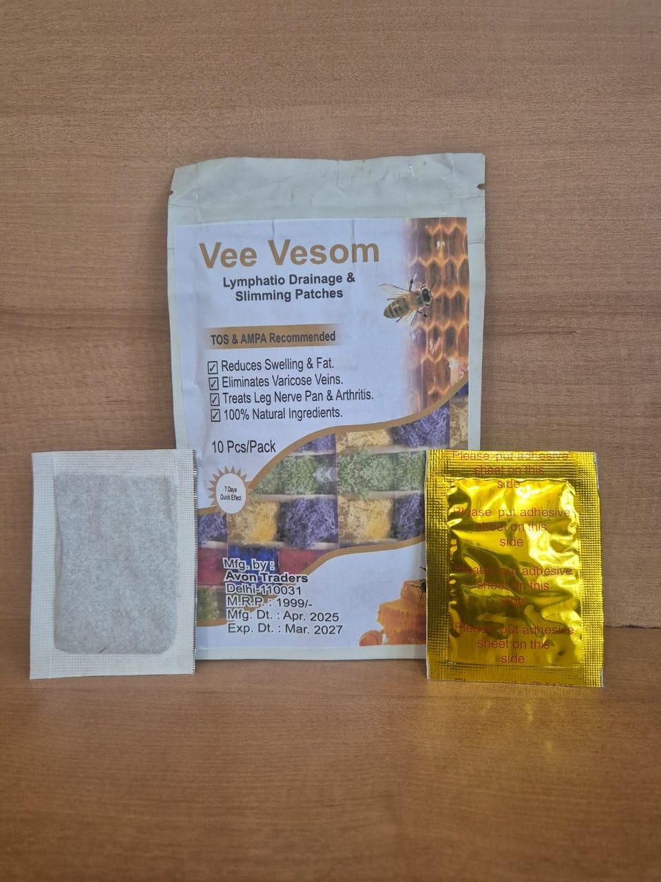 Vee Vesom Lymphatic Daiamage & Sliming Patches Buy 1 Get 1 Free🔥
