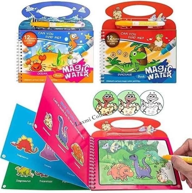 Quick Dry Water Coloring Book Doodle with Magic Pen